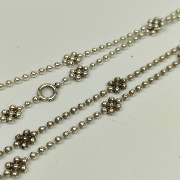 Gucci Sterling Silver Interlocking G Cluster Chain necklace 16 inches - Picture 8 of 8